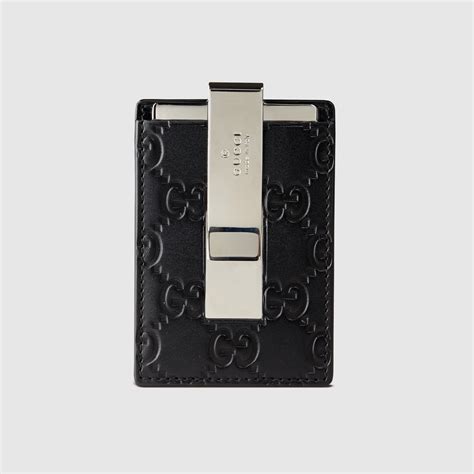 gucci signature wallet with money clip|Gucci men's wallet clearance.